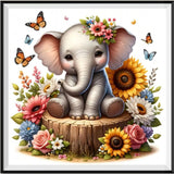 Elefant 5d Diy Diamond Painting Diamant Malerei Set FL8162