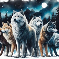 Wolf 5d Diy Diamond Painting Diamant Malerei Set FL8241