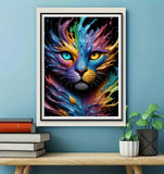 Katze 5d Diy Diamond Painting Diamant Malerei Set FL9396