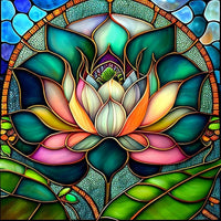 Lotus 5d Diy Diamond Painting Diamant Malerei Set FL9614