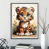 Tiger 5d Diy Diamond Painting Diamant Malerei Set FL9865