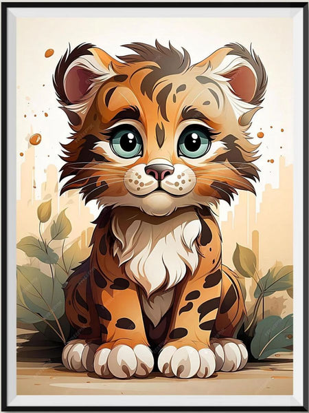 Tiger 5d Diy Diamond Painting Diamant Malerei Set FL9865