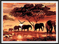 Elefant 5d Diy Diamond Painting Diamant Malerei Set QB5385