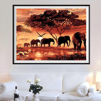 Elefant 5d Diy Diamond Painting Diamant Malerei Set QB5385