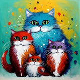 Katze 5d Diy Diamond Painting Diamant Malerei Set MJ1039