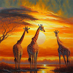 Giraffe 5d Diy Diamond Painting Diamant Malerei Set MJ2217