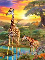 Giraffe 5d Diy Diamond Painting Diamant Malerei Set MJ2241