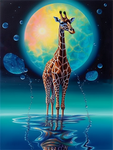 Giraffe 5d Diy Diamond Painting Diamant Malerei Set MJ2245