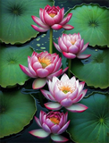 Lotus 5d Diy Diamond Painting Diamant Malerei Set MJ2637