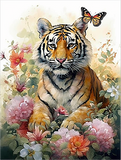 Tiger 5d Diy Diamond Painting Diamant Malerei Set MJ2796