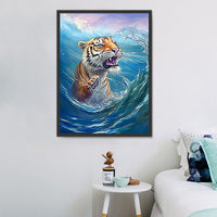 Tiger 5d Diy Diamond Painting Diamant Malerei Set MJ2797