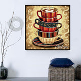 Kaffee 5d Diy Diamond Painting Diamant Malerei Set MJ2812