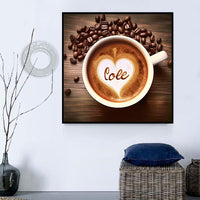 Kaffee 5d Diy Diamond Painting Diamant Malerei Set MJ2814