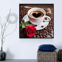 Kaffee 5d Diy Diamond Painting Diamant Malerei Set MJ2816