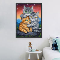 Katze 5d Diy Diamond Painting Diamant Malerei Set MJ2882