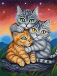 Katze 5d Diy Diamond Painting Diamant Malerei Set MJ2882