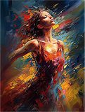 Frau 5d Diy Diamond Painting Diamant Malerei Set MJ3063