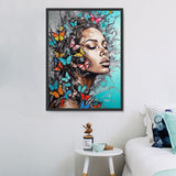 Frau 5d Diy Diamond Painting Diamant Malerei Set MJ3073