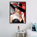 Frau 5d Diy Diamond Painting Diamant Malerei Set MJ3081