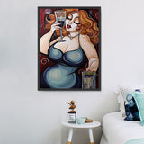 Frau 5d Diy Diamond Painting Diamant Malerei Set MJ3106