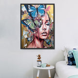 Frau 5d Diy Diamond Painting Diamant Malerei Set MJ3123