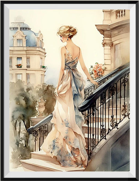 Frau 5d Diy Diamond Painting Diamant Malerei Set MJ3124