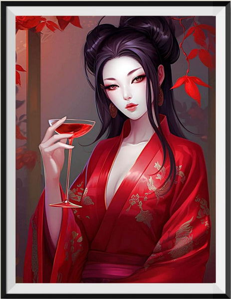 Frau 5d Diy Diamond Painting Diamant Malerei Set MJ3126