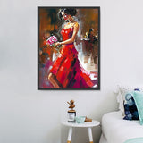 Frau 5d Diy Diamond Painting Diamant Malerei Set MJ3130