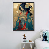 Frau 5d Diy Diamond Painting Diamant Malerei Set MJ3134