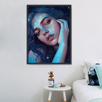 Frau 5d Diy Diamond Painting Diamant Malerei Set MJ3182