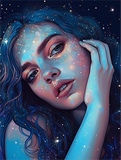 Frau 5d Diy Diamond Painting Diamant Malerei Set MJ3182