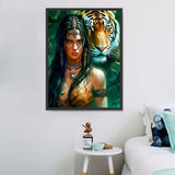 Tier und Mensch 5d Diy Diamond Painting Diamant Malerei Set MJ3211