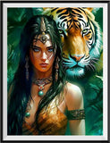 Tier und Mensch 5d Diy Diamond Painting Diamant Malerei Set MJ3211