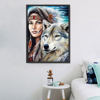 Tier und Mensch 5d Diy Diamond Painting Diamant Malerei Set MJ3214