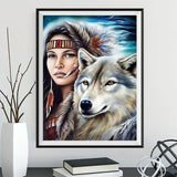 Tier und Mensch 5d Diy Diamond Painting Diamant Malerei Set MJ3214