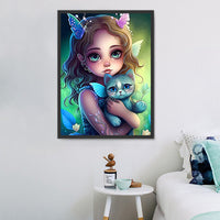 Mädchen 5d Diy Diamond Painting Diamant Malerei Set MJ3324