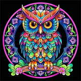 Eule 5d Diy Diamond Painting Diamant Malerei Set MJ7134