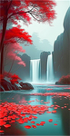 Wasserfall 5d Diy Diamond Painting Diamant Malerei Set MJ7197