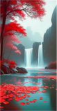 Wasserfall 5d Diy Diamond Painting Diamant Malerei Set MJ7197