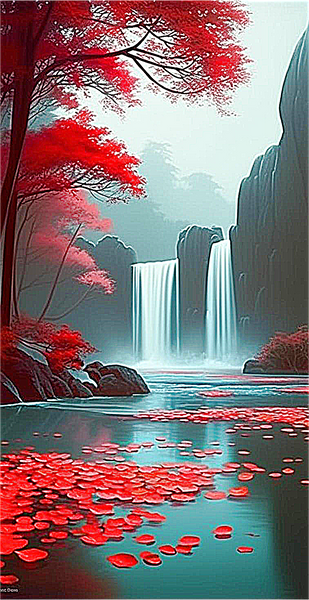 Wasserfall 5d Diy Diamond Painting Diamant Malerei Set MJ7197