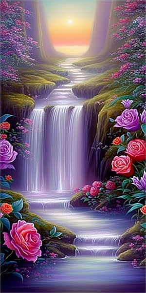 Wasserfall 5d Diy Diamond Painting Diamant Malerei Set MJ7198