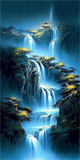 Wasserfall 5d Diy Diamond Painting Diamant Malerei Set MJ7199