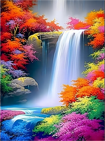 Wasserfall 5d Diy Diamond Painting Diamant Malerei Set MJ7210