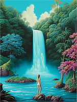 Wasserfall 5d Diy Diamond Painting Diamant Malerei Set MJ7213