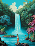 Wasserfall 5d Diy Diamond Painting Diamant Malerei Set MJ7213