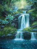 Wasserfall 5d Diy Diamond Painting Diamant Malerei Set MJ7216