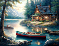 Dorf 5d Diy Diamond Painting Diamant Malerei Set MJ7301