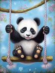 Panda 5d Diy Diamond Painting Diamant Malerei Set MJ8079