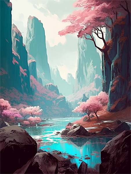 Natur 5d Diy Diamond Painting Diamant Malerei Set MJ8846