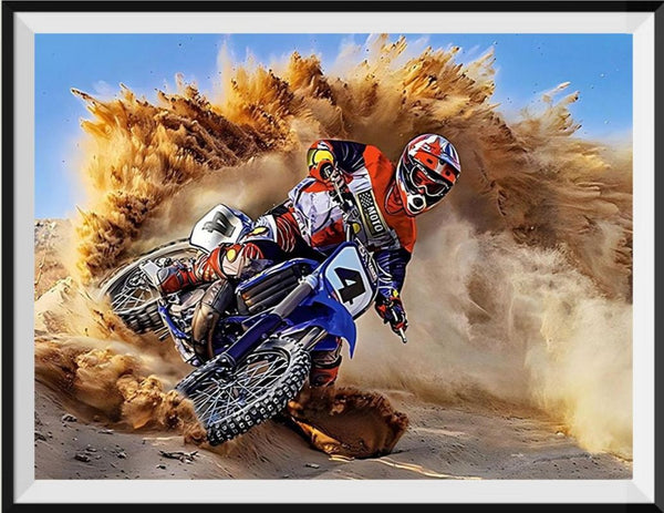 Diamond Painting Bilder-Set, Rosa Fahrrad Mit Blumen, Motivgröße 40 X 50 Cm | Glass Hobby Design